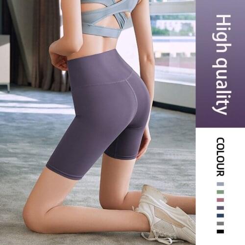 Womens Yoga Gym Shorts Sports Fitness Pants Running Hip High Waist Stretch Leggings Feet Yoga Sports Fitness Shorts Women