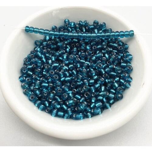 15g 2--4mm Unreal Color Filled with Silver Rice Beads Charm Czech Glass Seed Beads for Jewelry Making DIY Bracelet Necklace #24