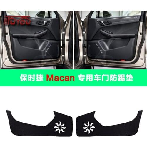 For Porsche Macan 4pcs Car Inside Door Cover Pad Scratch Protection Anti Kick Pad Car Interior