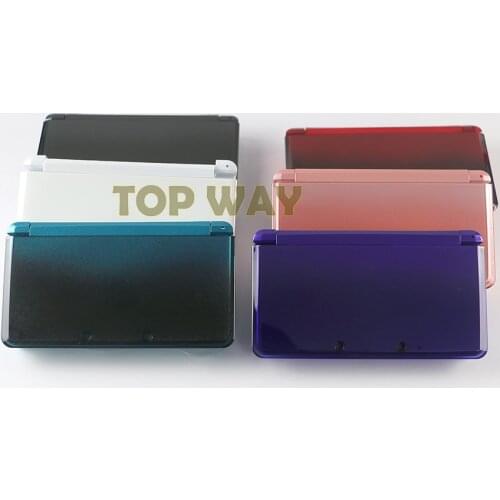 5sets/lot Full Set Case Shell Housing Cover For Nintend 3DS High Quality with button rubber parts metal touch pen