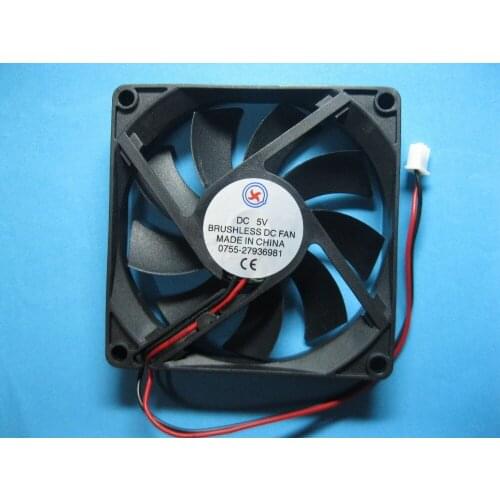 8 Pcs Brushless DC Cooling Fan 5V 8015S 9 Blades 80x80x15mm 2pin Sleeve-bearing