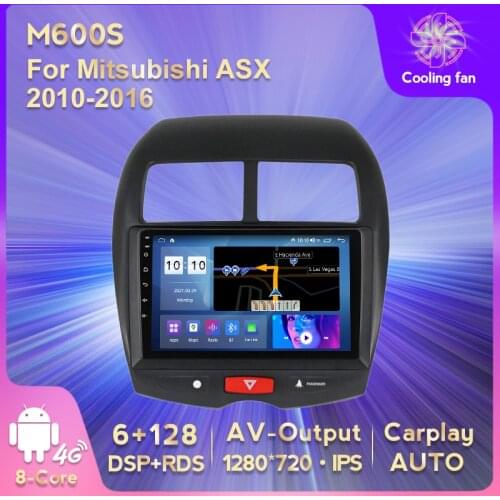IPS HD 1280*720 Android 11 Car GPS Navigation DVD Multimedia Player For Mitsubishi ASX 2010-2016 Wifi Stereo Player Carplay AUTO