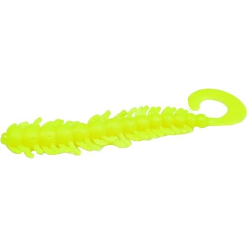BassLegend - Fishing Super Soft Silicone Grub Worm Bass Pike Trout Lure Swimbait 50mm/0.6g