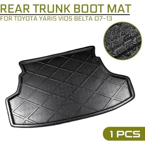 For Toyota Yaris Vios Belta 2007 2008 2009 2010-2013 Car Floor Mat Carpet Rear Trunk Anti-mud Cover