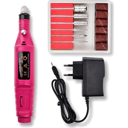 Electric Nail Drill Machine Kit Nail Gel Remove Machine Nail Art Tools Kit Pen Pedicure Nail File Sanding Bands