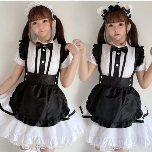 Brand New Cute Goth Style Lolita Cosplay Costumes Sexy Dress Japanese Lolita Maid Dress Halloween Costume Fancy Dress