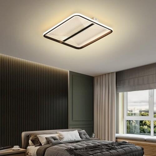 JMZM Modern LED Ceiling Lamp Square Ultra-thin With Remote Control Dimming Study Bedroom Hall Home Warm Ceiling Lamp