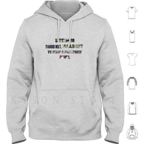 K.dot-The Records. Hoodie Long Sleeve K Dot Kendrick Lamar Corn Row Cornrow Kenny Kungfu Kung Fu S 80 Section 80 Good