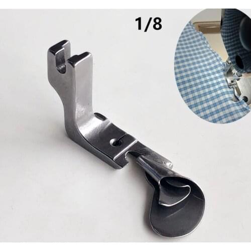 Industrial sewing machine curved hemming foot all-steel hem pull tube silk chiffon skirt crimping device hemming foot
