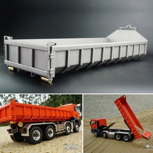 LESU 1/14 Metal Bucket 8*8 Hydraulic Dumper RC Truck Roll On/Off Tipper Tmy TH01998