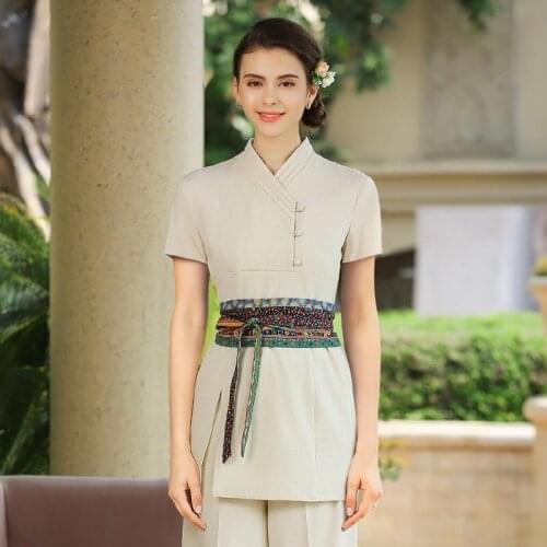Massage Uniform Beauty Salon Work Clothes Cosme Tologist Clothing Spa Uniforms Women Beautician Costume Massage Clothes DD2658