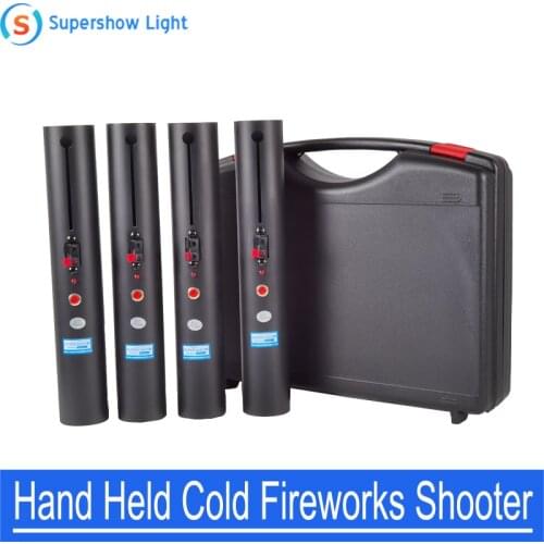 4pcs Hand Held Reusable Use Normal Cold Pyro Ice Fountain Cold Pyro Shooter Cold Flame Pyrotechnic for Festival