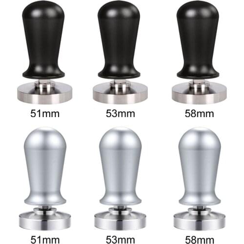 Stainless Steel Coffee Tamper Coffee Elastic Pressure Powder Hammer Espresso Tamper Cafe Bar Accessories