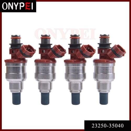 Set 4 Fuel Injector 23250-35040 for Toyota 4Runner Pickup 88-95 2.4L LandCruiser 70