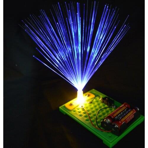 Kids Science Experiment Kits Colorful Fiber Optic Lights DIY Assembly Toy Children Educational Toy
