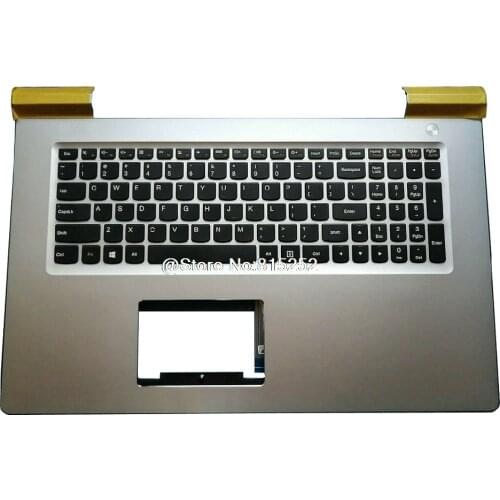 Laptop PalmRest&keyboard For Lenovo For Ideapad 700 700-17 700-17ISK 5CB0K93621 English US Upper Case Cover Silver New