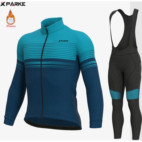 2020 New Winter Cycling Clothes Long Sleeve Clothing Riding Jersey Set Thermal Fleece Maillot Ropa Ciclismo Invierno Keep Warm