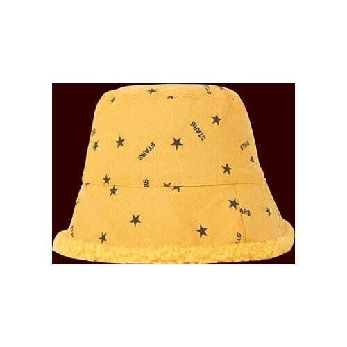 Autumn and winter fisherman hat new warm hat trend hat double-sided hat lamb wool fisherman hat plush hat