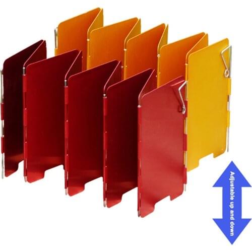 Portable 9 Plates Stove Windshield folding outdoor picnic BBQ gas stove camping screen wind guard Camp cookware Accessories