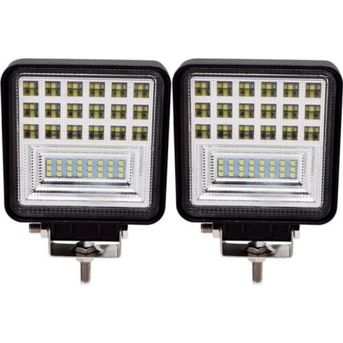 Safego 2pcs 72W 4 Inch Led Light Waterproof Combo Beam Off Road Square Light Driving Fog Lamps Offroad For Trucks 12V 24V 6000K