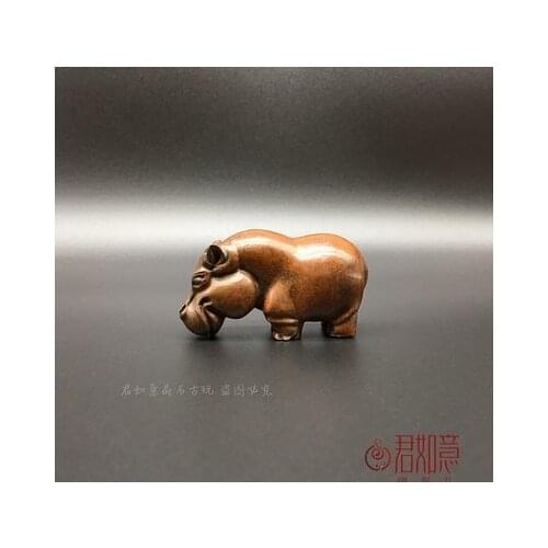 Cute Mini (Hippo) Animal Copper Sculptures