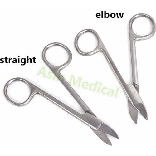 Dentistry Orthodontics Ligature scissors elbow Straight stainless steel Wire scissors 11cm dental instruments Dental tools