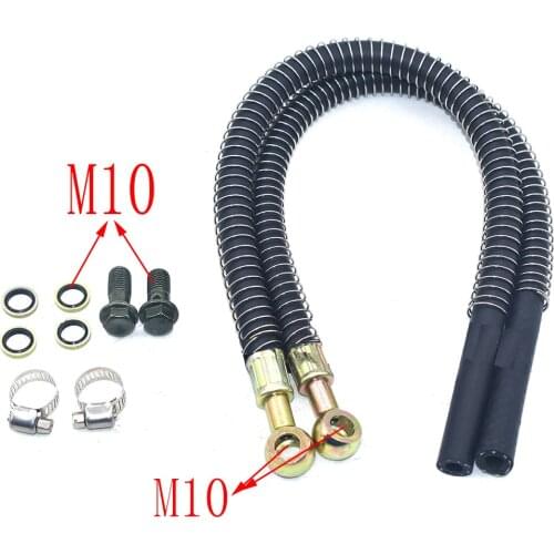Fuel Rubber Hose accessories Motorcycle refit oil cooling Cooler radiator temperaturerubber hose gasket M10 screw