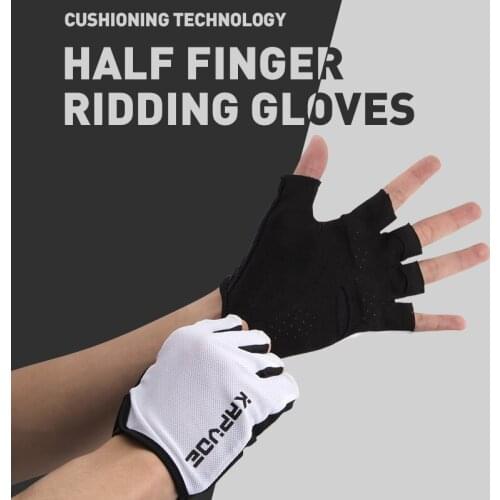 Kapvoe Bicycle Gloves Half-Finger Cycling Gloves Breathable Mountain Road Bike Gloves Gym Sports Camping Hiking Glove