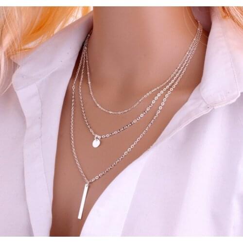 Vintage Carved Coin Necklace For Women Fashion Gold Color Medallion Necklace Multiple Layers Pendant Long Necklaces Boho Jewelry