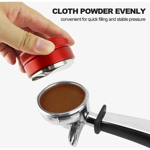 High Quality 304 Stainless Steel Coffee Tamper 51MM Coffee Distributor Coffee Powder Hammer Customized Coffee Accessories