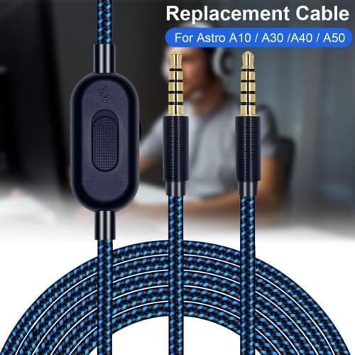 High-quality Headphone Cable Wired Control Audio Cable Replacement Cord Durable Practical Headphone Cable For Astro 2m/78.74inch