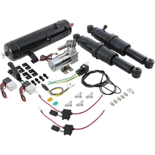 Motorcycle Rear Air Ride Suspension With Air Tank For Harley Touring Road King Electra Glide Street Glide 1994-2020