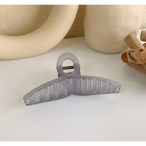 Net celebrity big grab clip fog surface frosted texture shark big grab clip one word hair clip hair clip hair ornament girl simp