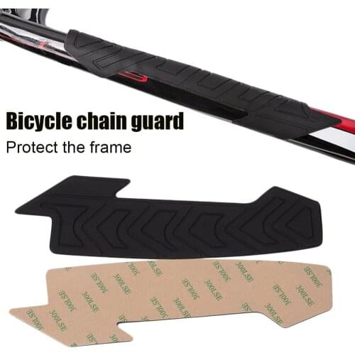 MTB Road Bike Chainstay Protector Silicone Chainstay Bicycle Frame Guards Self-Adhesive Bike Frame Cover Protection for Scratch