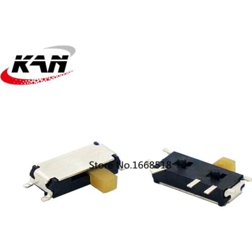 100Pcs Mini 7-Pin On/Off 1P2T SPDT MSK-12C02 SMD Toggle Slide Switch For MP3 MP4