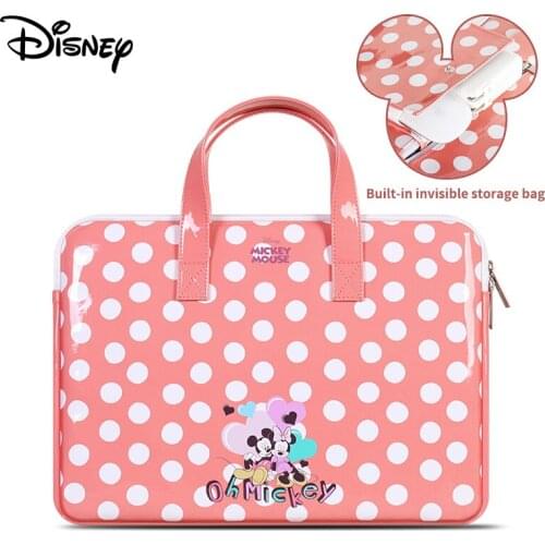 2021 Original Disney Mickey Minnie Laptop Bag Case for Macbook Air Pro 13 14 15.6 Laptop Sleeve Waterproof Bag For Dell Lenovo