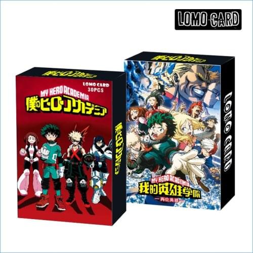 30pcs/set Anime My Hero Academia Lomo Cards Japan Anime Cartoon HD High Quality My Hero Academia Photo Cards