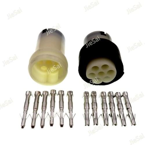 6 Pin Auto Round Wire Connector Female Male Waterproof Electrical Cable Plugs