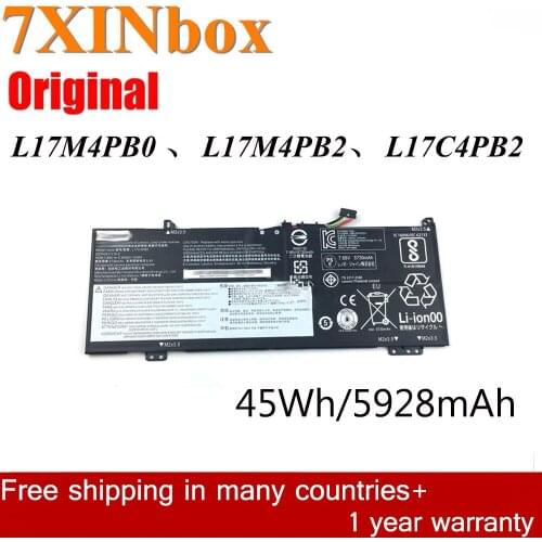 7XINbox 7.68V 45Wh 5928mAh L17C4PB0 L17M4PB0 L17M4PB2 Laptop Battery For Lenovo Flex 6-14ARR Flex 6-14IKB IdeaPad 530s Series