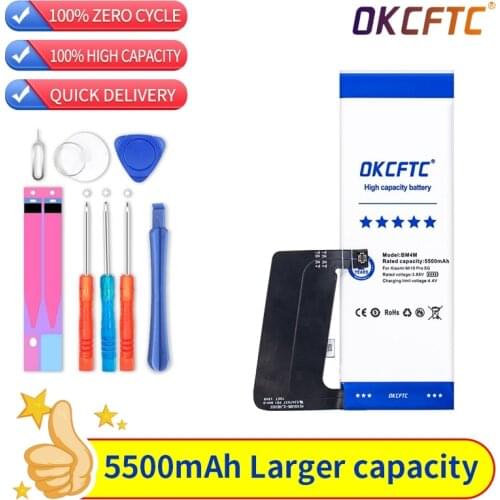 BM4M Battery For Xiaomi 10 Pro 5G Mi Mi10 10Pro 5G Phone bateria 5500mAh 100% Capacity Batteries + Tools