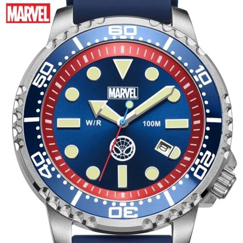 Disney Marvel Original Men Japan Quartz Wristwatches The Hulk Spider Capital America Iron Black Widow Venon100m 2021New Religion