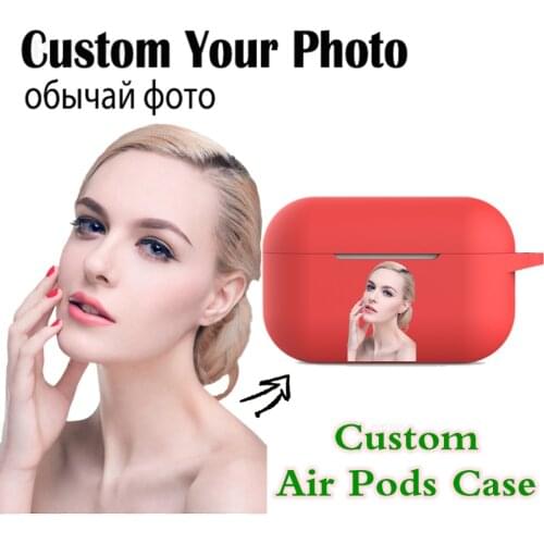 For Custom AirPods Pro Case Photo Name Logo Soft TPU Cases for Bluetooth Wireless New Air Pod Cover DIY Customized Image Letters