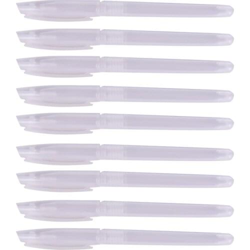 10 Pcs New Transparent Pen Cover Gel Pen Shell Ballpoint Pen Shell Simple Styple Cheap Pen Shell Cover office supplies