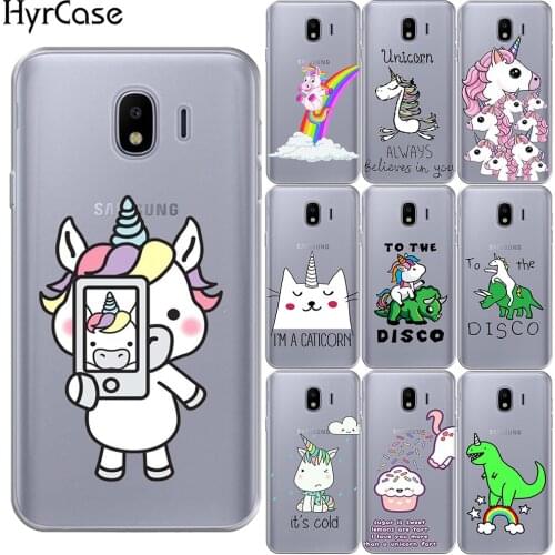 Hippo Unicorn Horse Case Cover For Samsung Galaxy J3 J5 J7 2016 2017 J2 Pro J5 Prime J4 J6 J7 J8 2018 Note 4 5 8 9 M10 M20 M30
