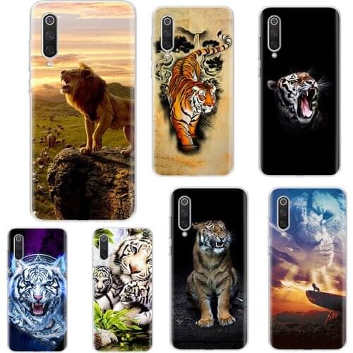 Best Lion Tiger For Redmi 5 6 7 8 9T 9A 9C Case For Redmi Note 5 7 8T 9S 9Pro Max Phone Cover Xiomi POCO X3 NFC M3 Trend Shell