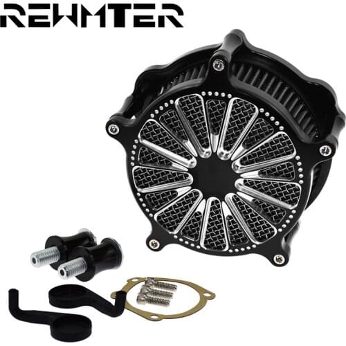 Air Cleaner Filter Domin GrayFor Harley Sportster XL 883 Dyna Street Bob 00-17 Softail Heritage 00-18 Touring Street Glide 08-18