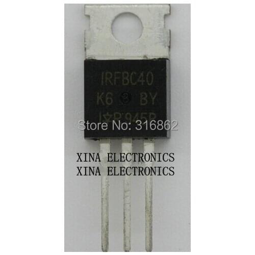 IRFBC40PBF IRFBC40 BC40 600V 6.2A TO-220 ROHS ORIGINAL 10PCS/lot Free Shipping Electronics composition kit