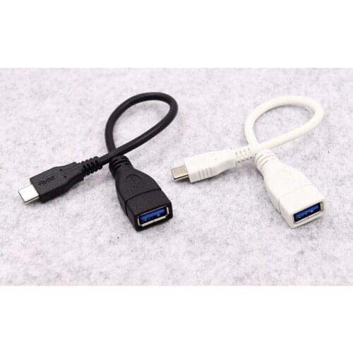 20cm 5Gbps Type-C USB3.1 to USB3.0 OTG data cable, used for Type-C interface expansion USB connection mouse keyboard U disk