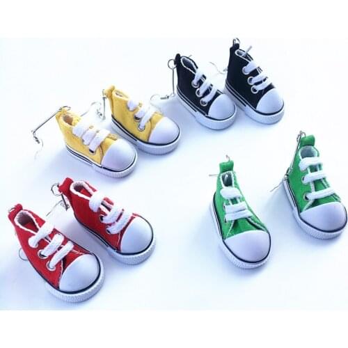 Creative Funny Mini Colorful Shoes Drop Earrings for Women Girls Exaggerated Little Canva Shoes Dangle Earrings Fashion Jewelry