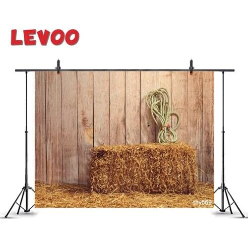 LEVOO Fall Photography Backdrop Autumn Farm Barn Hay Rope Wood Photo Booth Photophone Vinyl Shoot Props Photographic Background